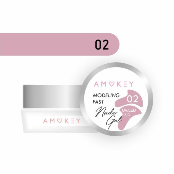 Gel modelador monofásico Fast Nude Gel 02 – 15g AMOKEY - More than nail store