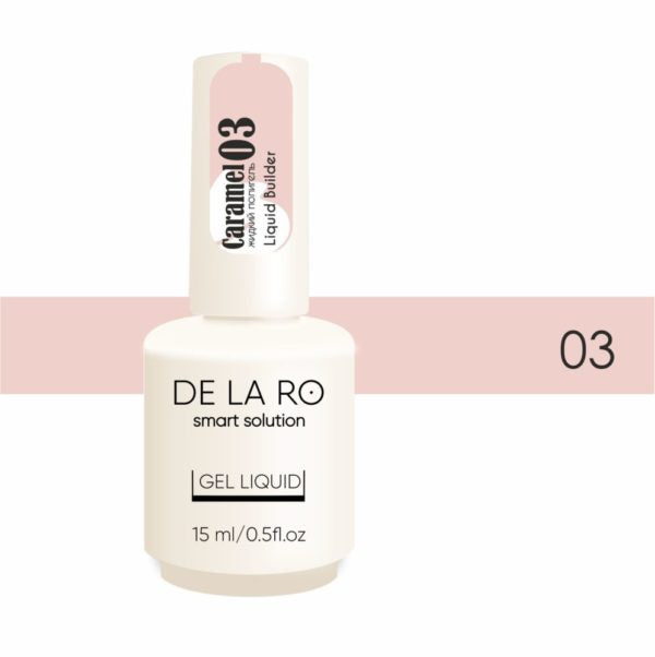 Polygel líquido Caramelo 03 – 15ml DELARO - More than nail store
