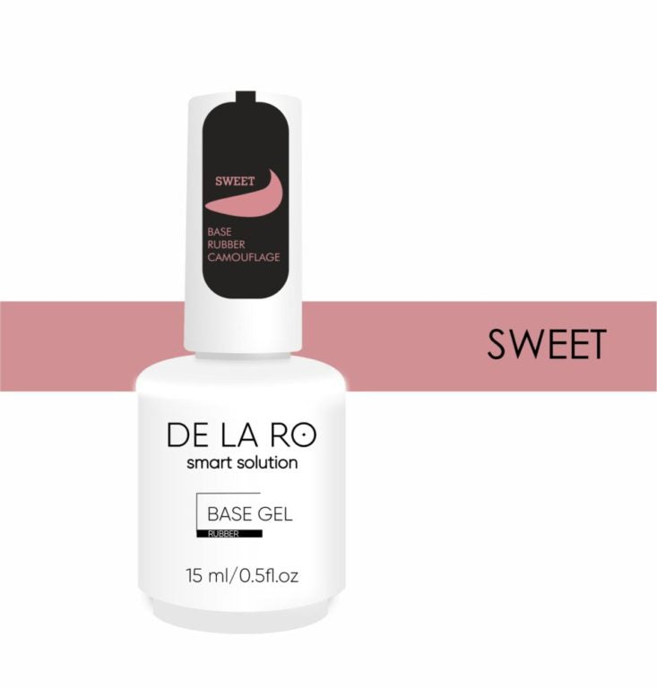 BASE Rubber Camouflage Sweet – 15ml DELARO - More than nail store