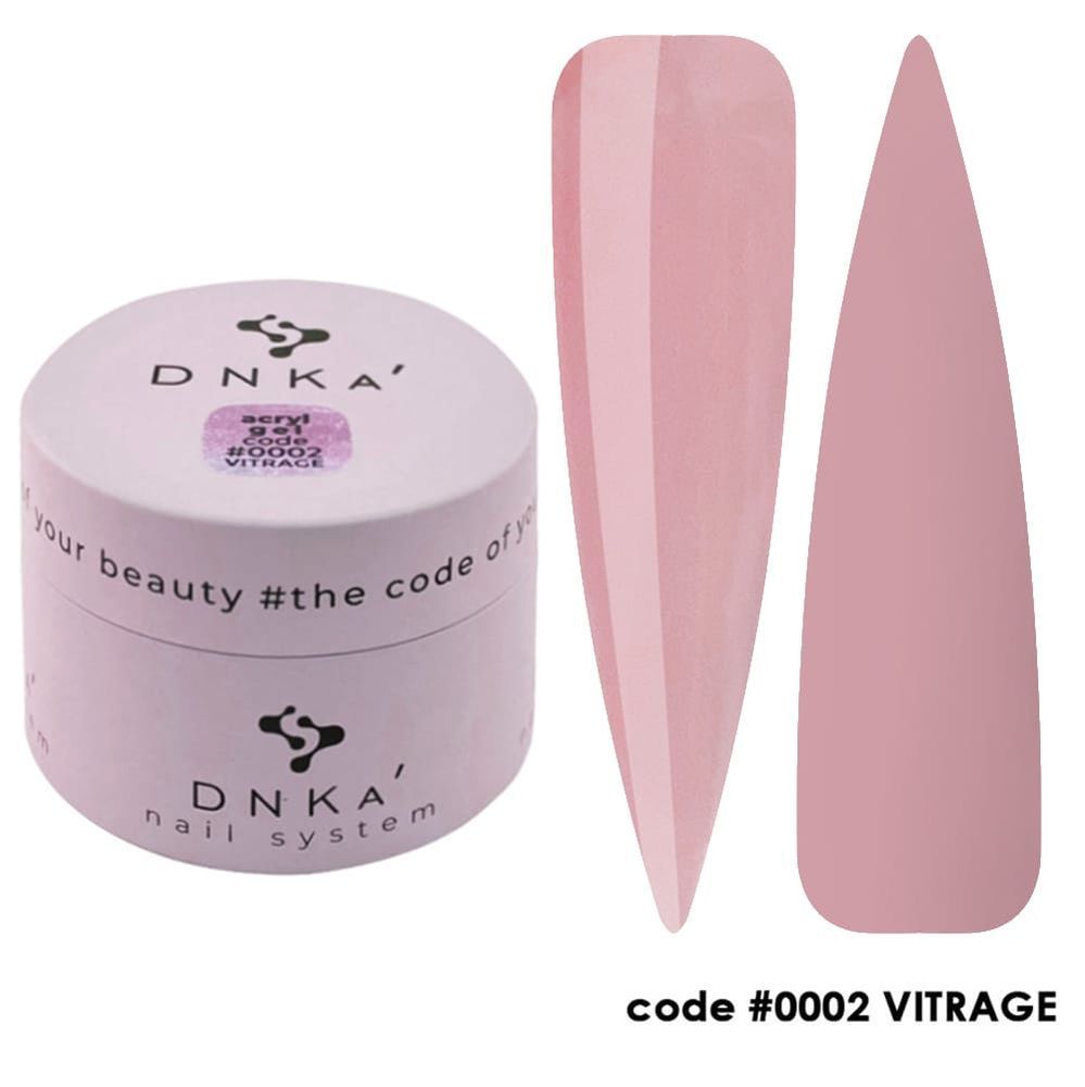 DNKa' ACRYL GEL, 30ml #0002 Vitrage
