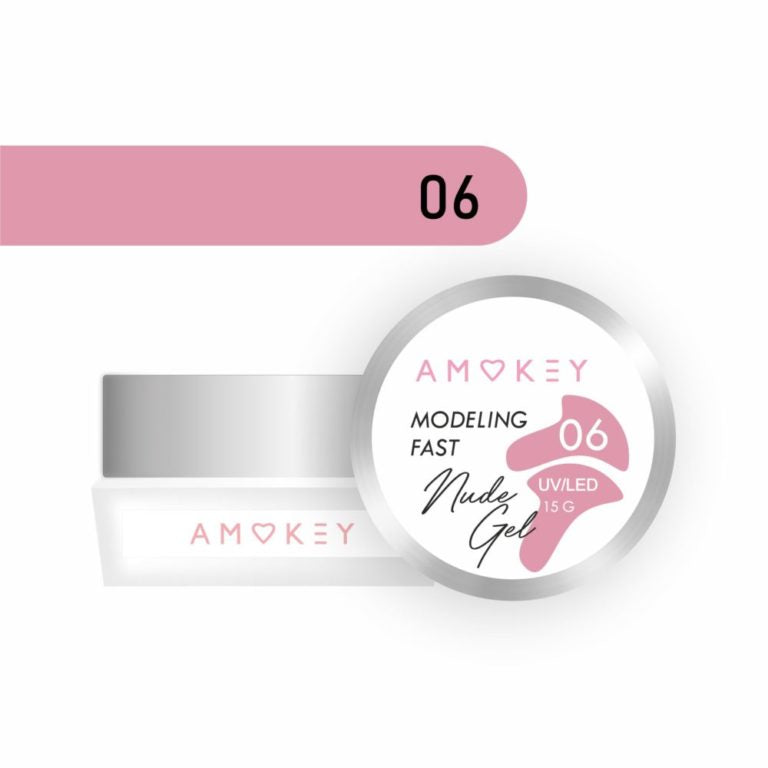 Gel modelador monofásico Fast Nude Gel 06 – 15g AMOKEY - More than nail store