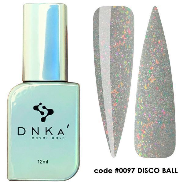 RUBBER BASE FRENCH "DNKa" (cover), 12 ml #0097 DISCO BALL