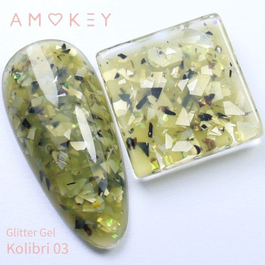 GLITTER GEL KOLIBRI 03 - AMOKEY - More than nail store