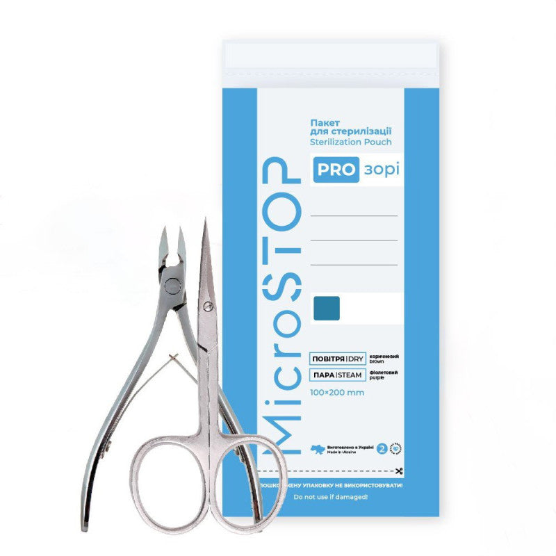 Bolsas de Esterilización Transparentes para calor seco y vapor 100x200mm MicroSTOP