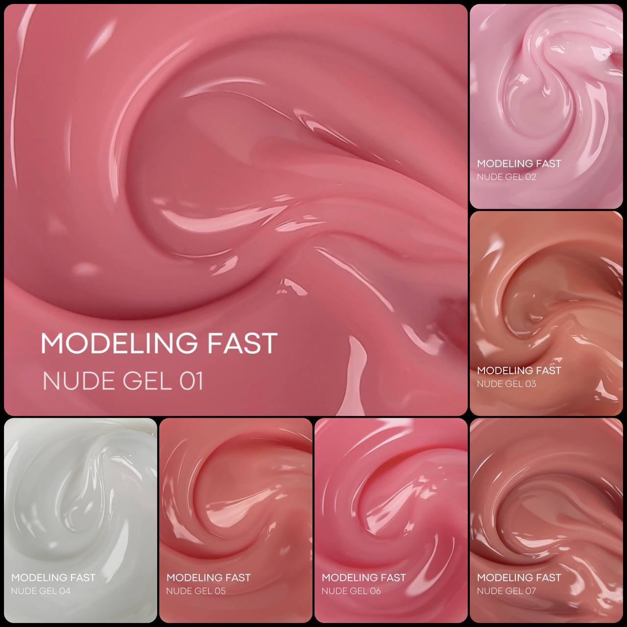 Gel modelador monofásico Fast Nude Gel 04 – 15g AMOKEY - More than nail store