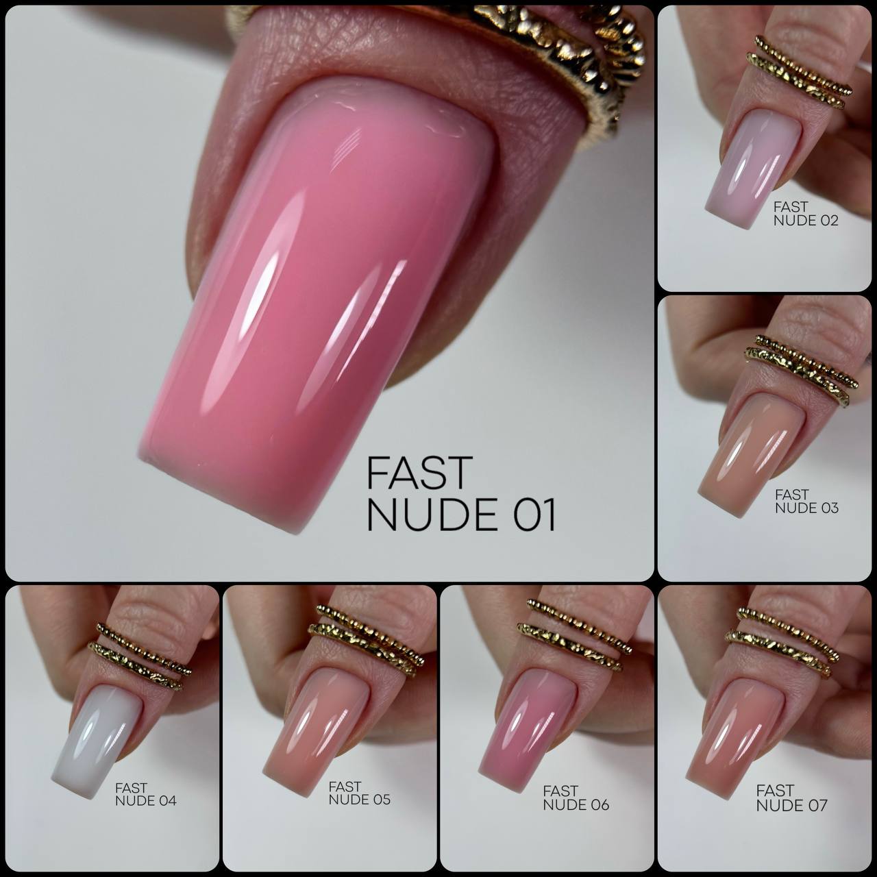 Gel modelador monofásico Fast Nude Gel 06 – 15g AMOKEY - More than nail store
