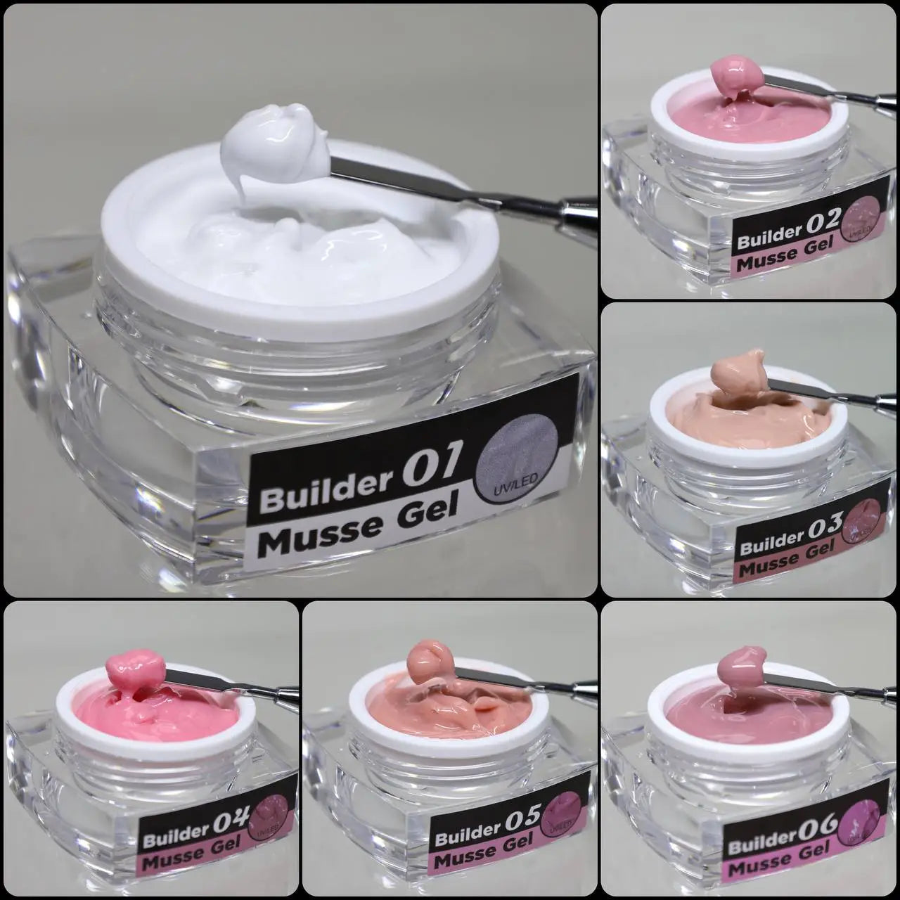Gel de construcción Builder Musse Gel 01 – 30g DELARO - More than nail store