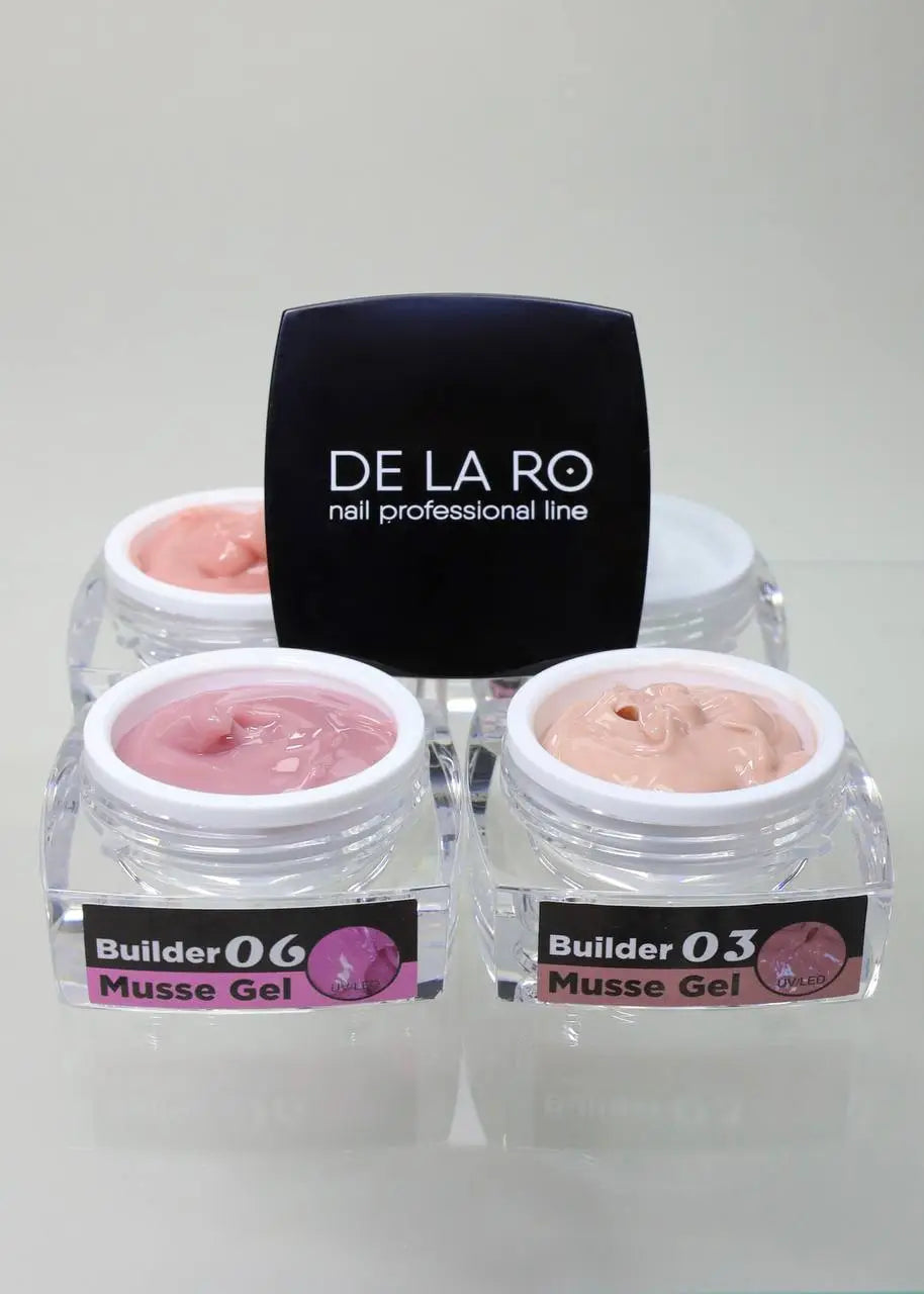 Gel de construcción Builder Musse Gel 01 – 30g DELARO - More than nail store