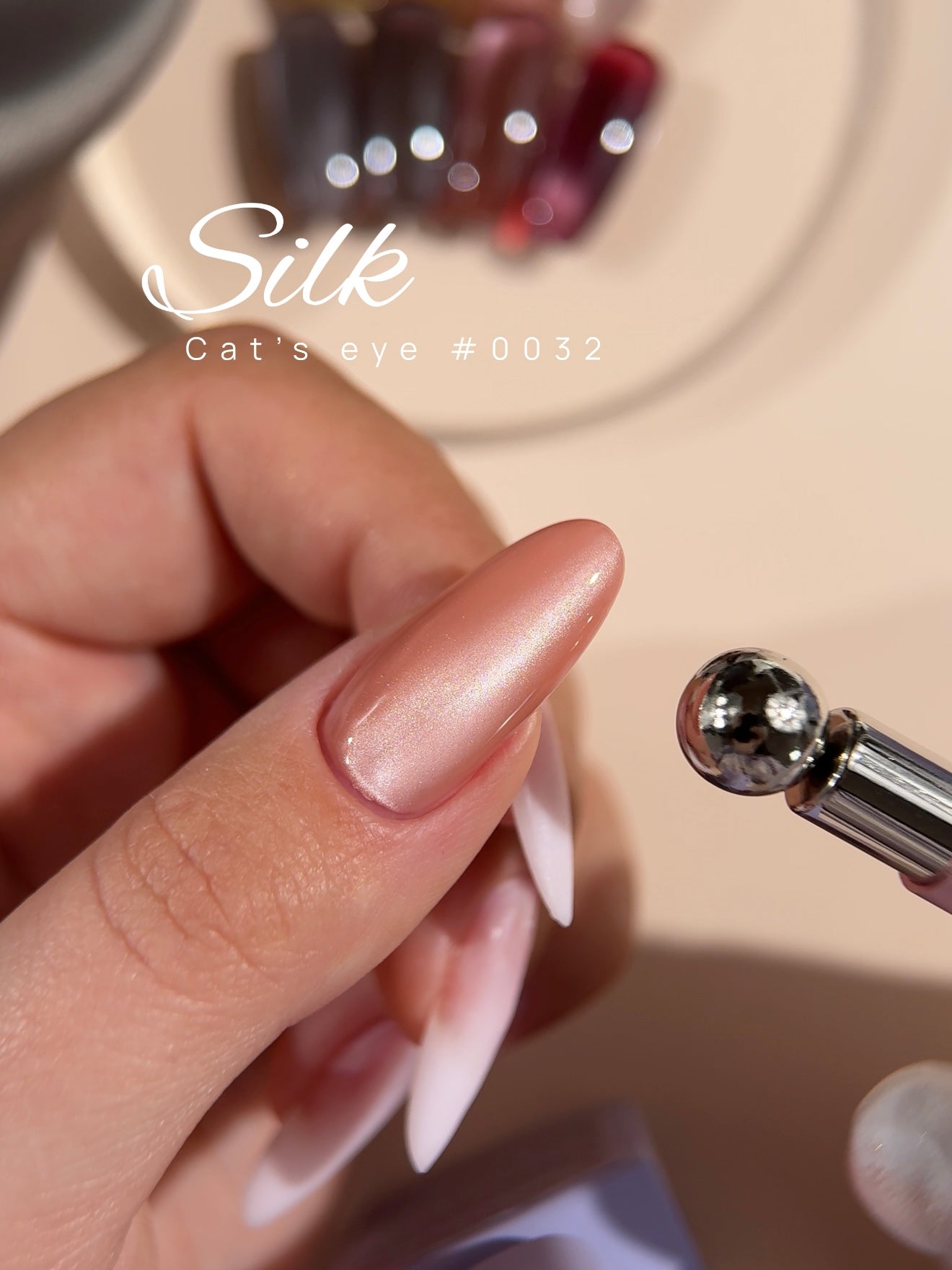 COLOR GEL POLISH "DNKa", 12 ml #0032 CAT EYE SILK - More than nail store