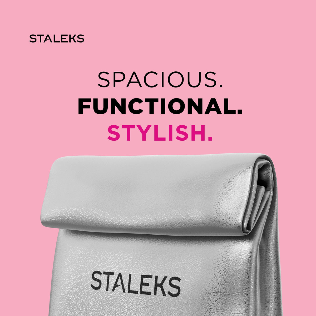 Neceser plateado Staleks talla L