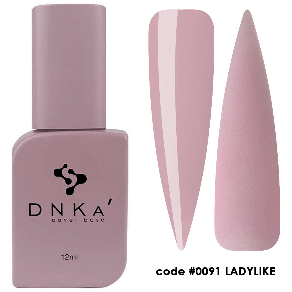 RUBBER BASE FRENCH "DNKa" (cover), 12 ml #0091 Ladylike - More than nail store