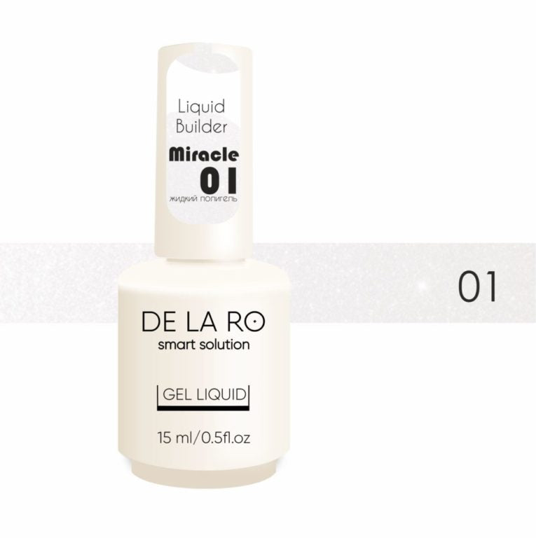 Polygel líquido Milagro 01 – 15ml DELARO - More than nail store