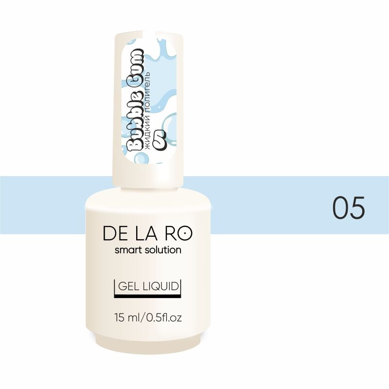 DE LA RO Polygel líquido 15 ml, Bubble Gum 05