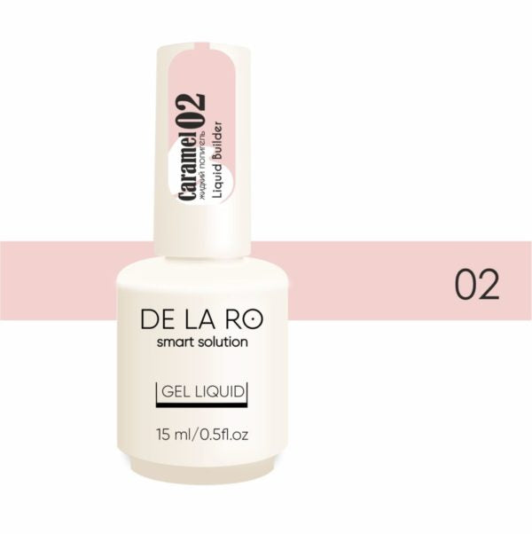 Polygel líquido Caramelo 02 – 15ml DELARO - More than nail store