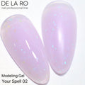 Gel modelador DE LA RO Your Spell 02 color aplicado en tips