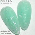 Gel modelador DE LA RO Your Spell 08 color aplicado en tips