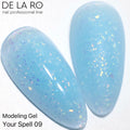 Gel modelador DE LA RO Your Spell 09 color aplicado en tips