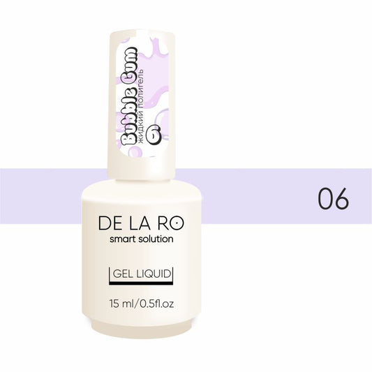 DE LA RO Polygel líquido 15 ml, Bubble Gum 06