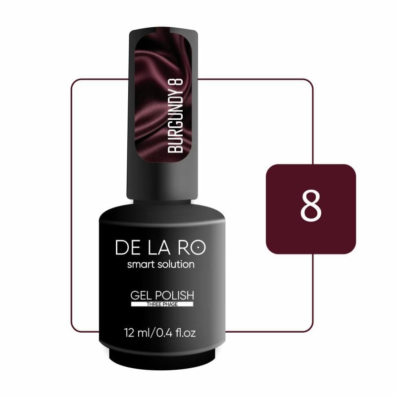 Esmalte en gel DE LA RO Burgundy 08