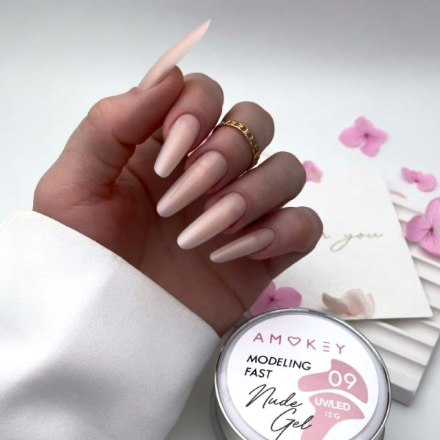 Gel modelador monofásico Fast Nude Gel 09 – 30g AMOKEY - More than nail store