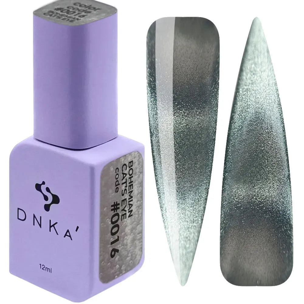 COLOR GEL POLISH "DNKa", 12 ml #0016 BOHEMIAN CAT EYE