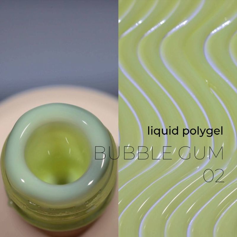 DE LA RO Polygel líquido 15 ml, Bubble Gum 02