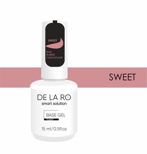 BASE Rubber Camouflage Sweet – 15ml DELARO - More than nail store