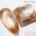 Frozen 009 DE LA RO - swatch cat eye champán dorado claro