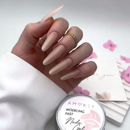 Gel modelador monofásico Fast Nude Gel 11 – 30g AMOKEY - More than nail store
