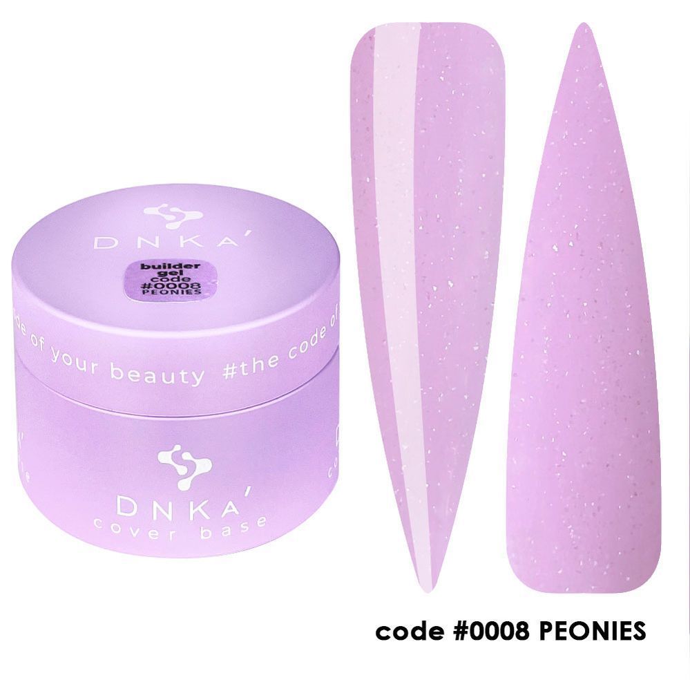 BUILDER GEL “DNKa”, 30ml #0008 PEONIES