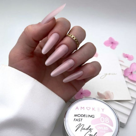 Gel modelador monofásico Fast Nude Gel 08 – 30g AMOKEY - More than nail store