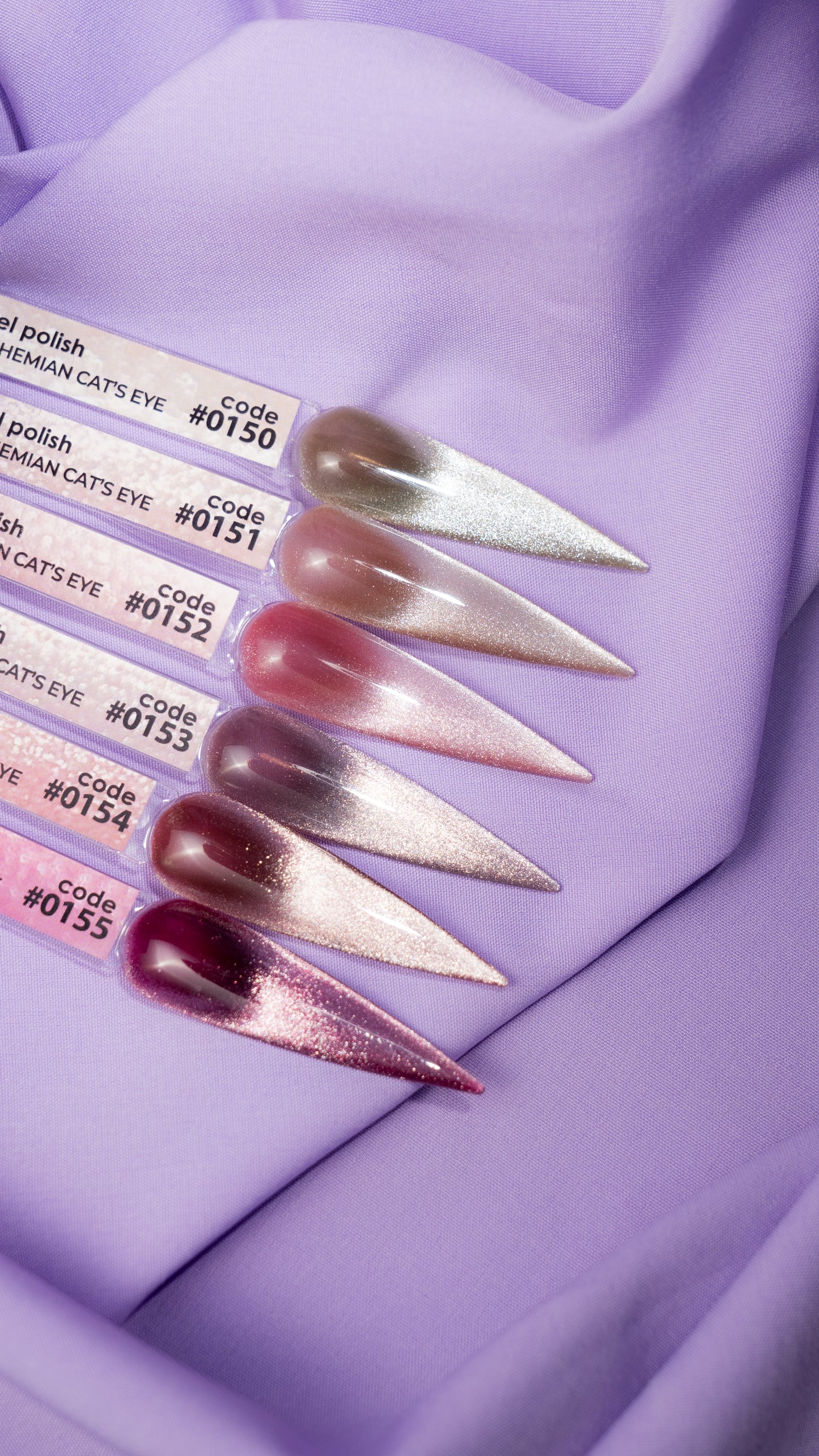 COLOR GEL POLISH "DNKa", 12 ml #0154 CAT EYE