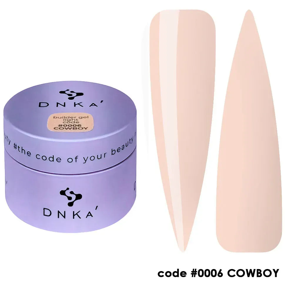 BUILDER GEL LIGHT "DNKa", 15ml #0006 Cowboy