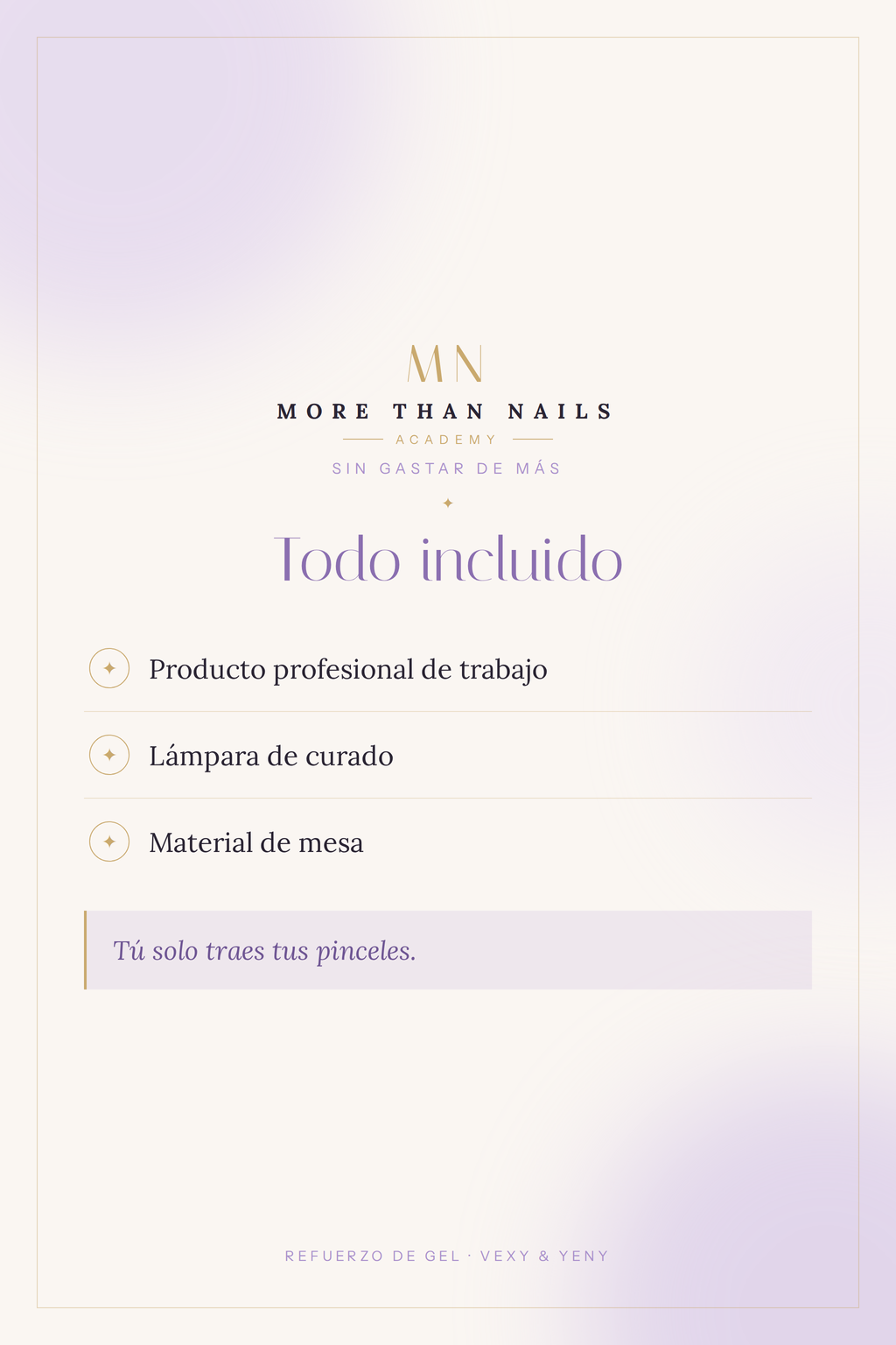 ESTRUCTURA · Masterclass de Refuerzo de Gel