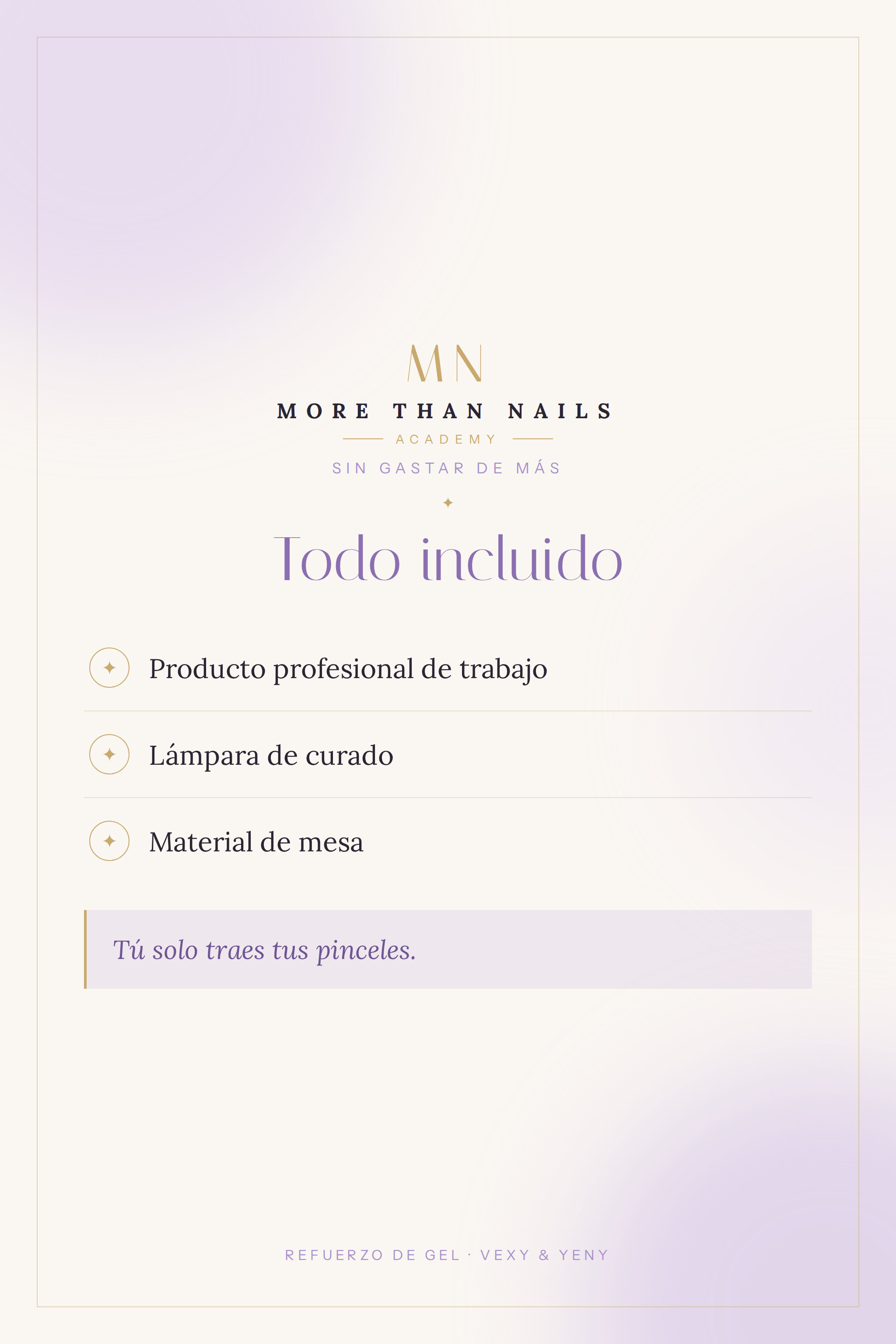 ESTRUCTURA · Masterclass de Refuerzo de Gel