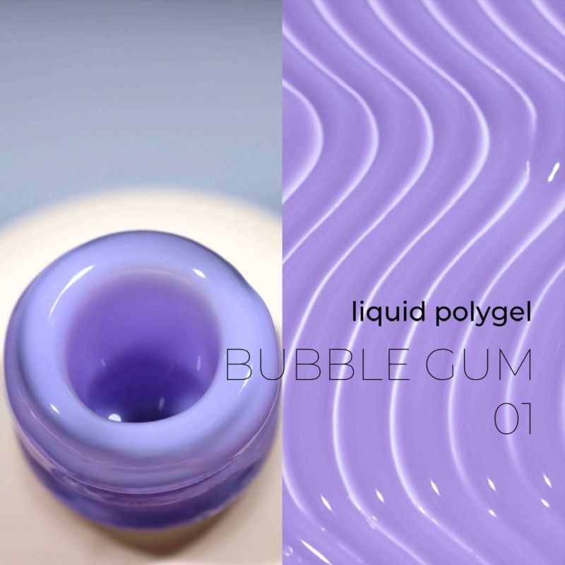 DE LA RO Polygel líquido 15 ml, Bubble Gum 01