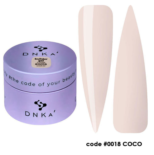 BUILDER GEL “DNKa”, 30ml #0018 COCO