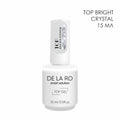 TOP BRIGHT CRYSTAL DELARO detalle - Top coat profesional brillo espejo manicura - More Than Nails Store