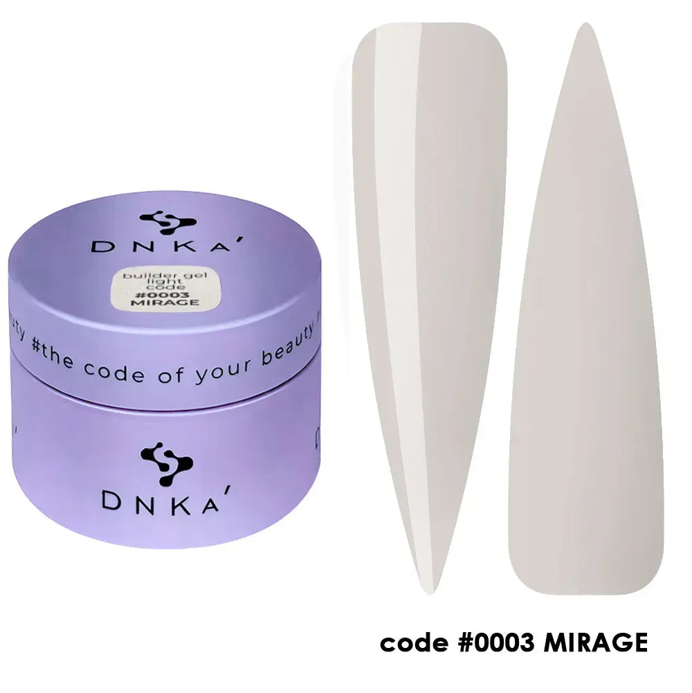 BUILDER GEL LIGHT "DNKa", 15ml #0003 Mirage