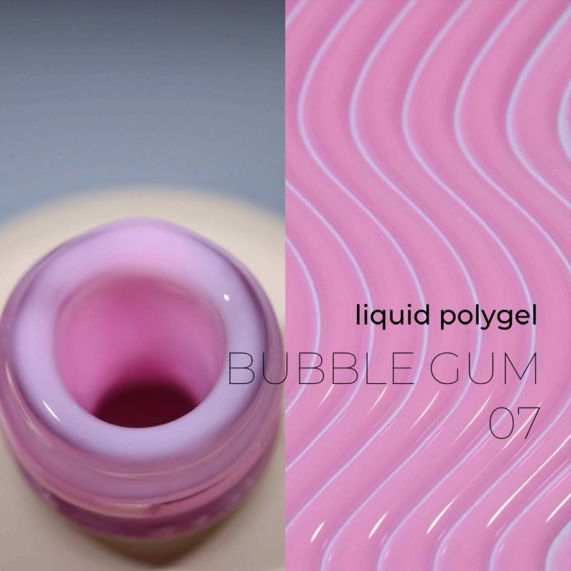 DE LA RO Polygel líquido 15 ml, Bubble Gum 07