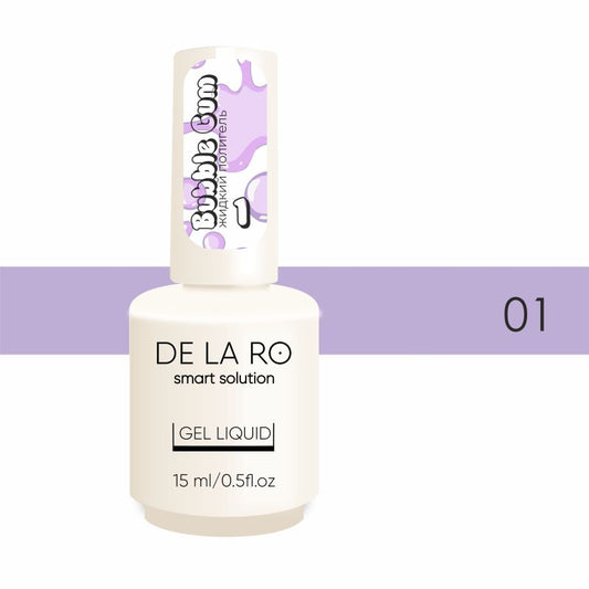 DE LA RO Polygel líquido 15 ml, Bubble Gum 01