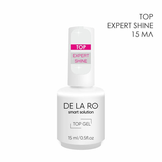 TOP Rubber Expert Shine (medium viscosity) - 15ml DELARO - More than nail store