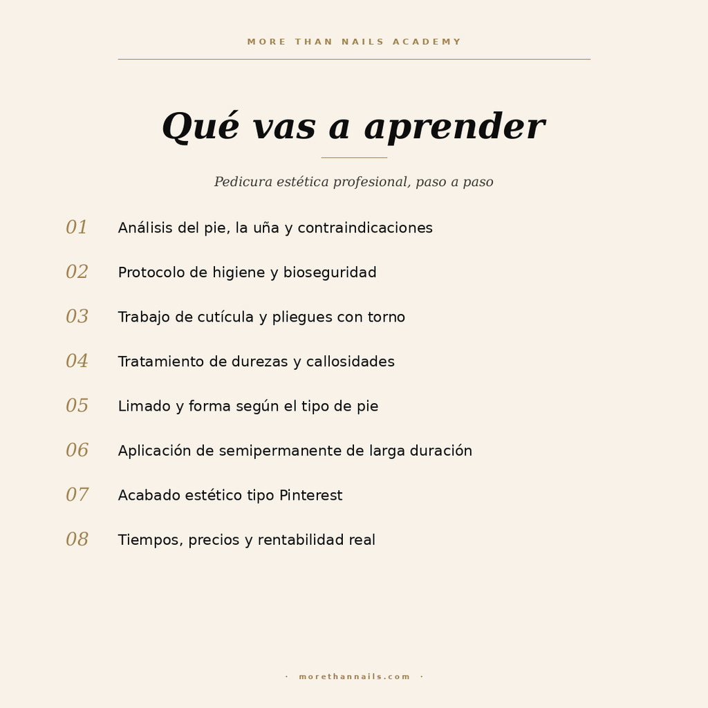 RESERVA Curso Profesional Pedicura Estética – Sábado 13 Junio