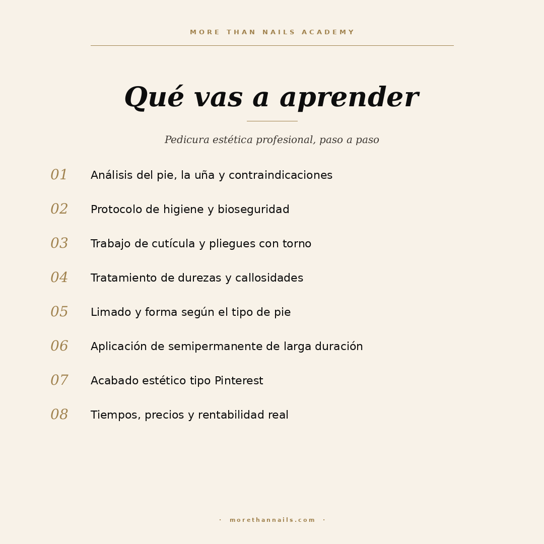 RESERVA Curso Profesional Pedicura Estética – Sábado 13 Junio