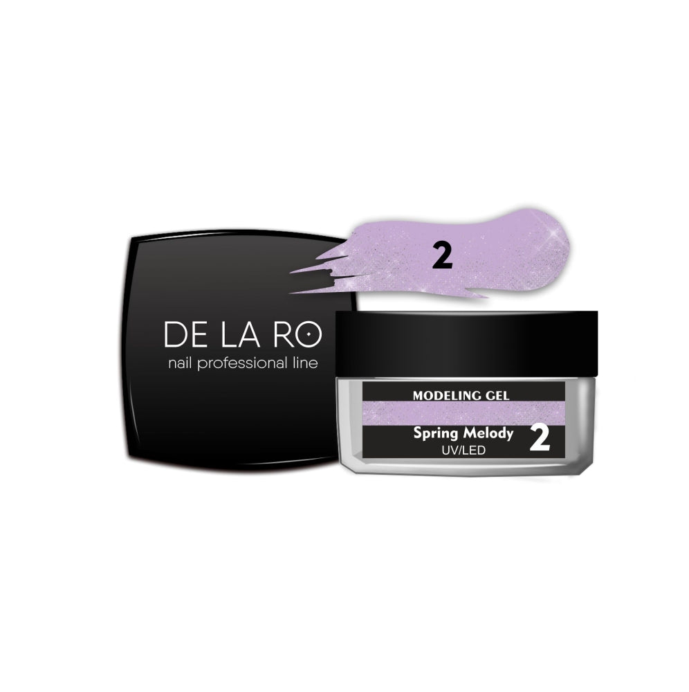 Modeling gel one-phase Spring Melody 02 - 15gr DE LA RO - More than nail store