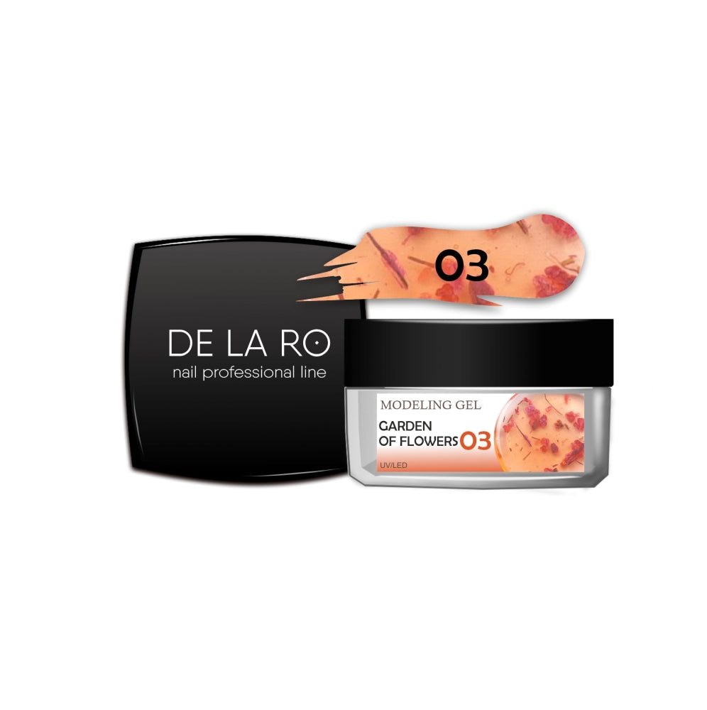 Modeling gel one-phase Garden of Flowers 03 - 15gr DE LA RO - More than nail store