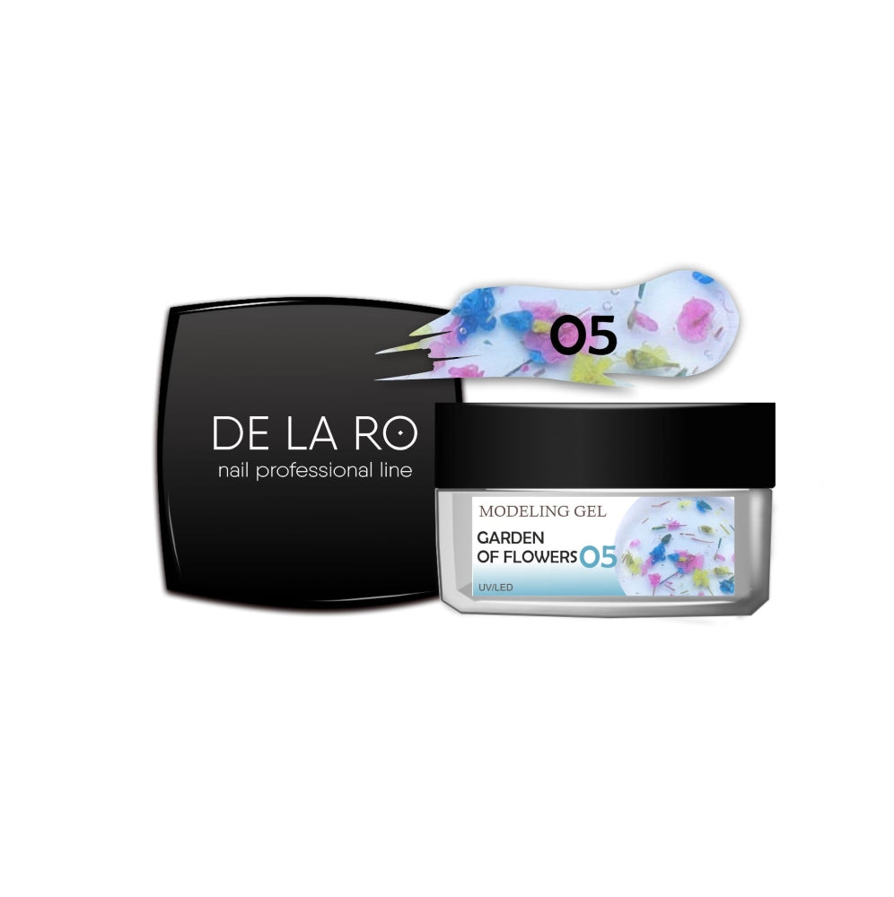Modeling gel one-phase Garden of Flowers 05 - 15gr DE LA RO - More than nail store