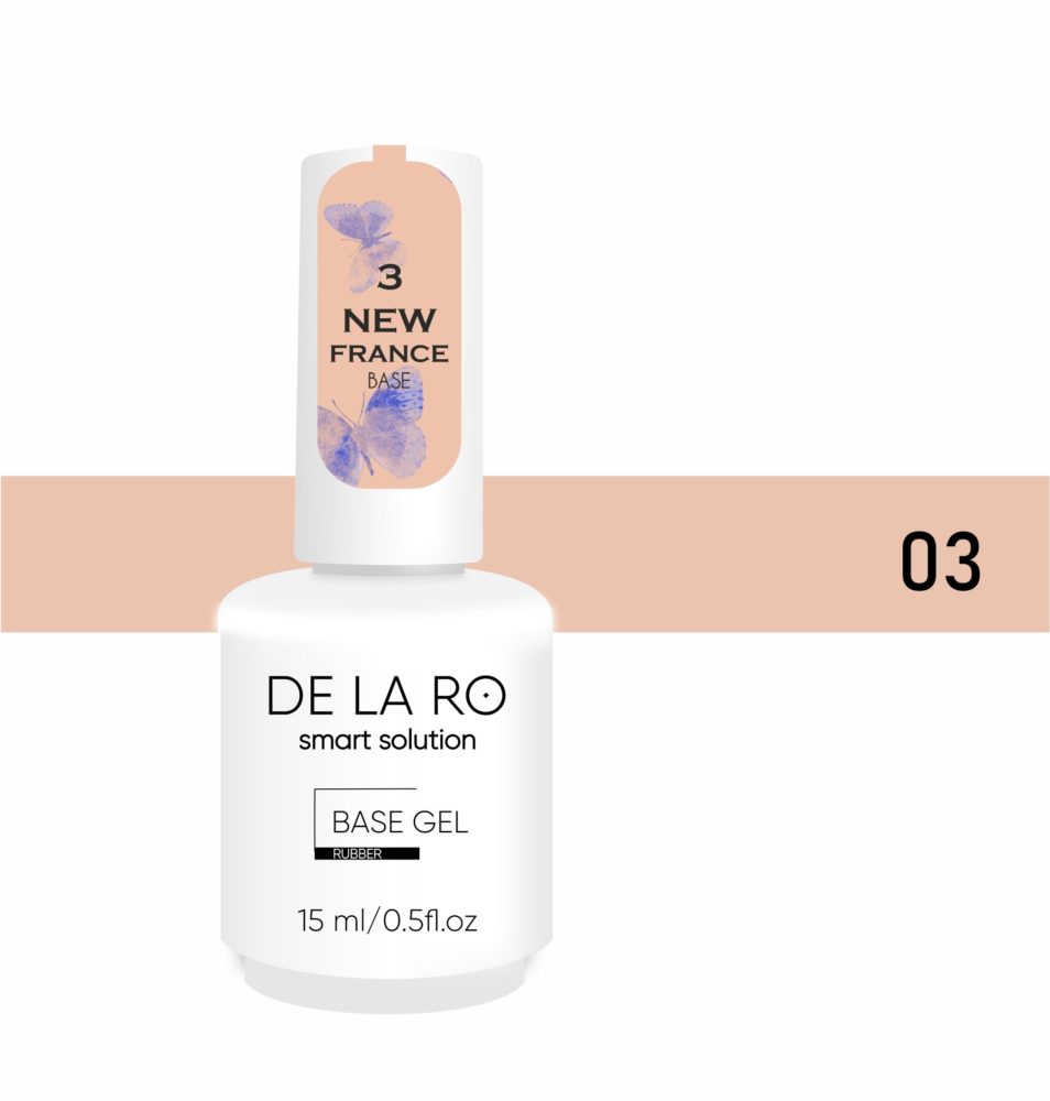 Base New France 03 (medium viscosity) - 15ml DE LA RO - More than nail store