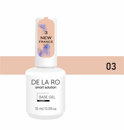 Base New France 03 (medium viscosity) - 15ml DE LA RO - More than nail store
