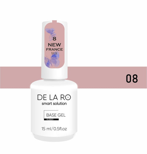 Base New France 08 (medium viscosity) - 15ml DE LA RO - More than nail store